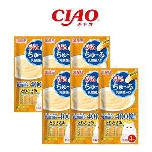 챠오츄르 고양이 유산균 간식 닭가슴살 4p x 6개