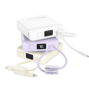 IFC-M10 고속충전 미니 일체형 보조배터리 10000mAh