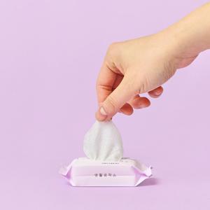 생활공작소 포켓 미니 물티슈 8매 8팩
