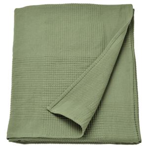 인디라 베드스프레드 침대커버 150x250cm 그레이그린