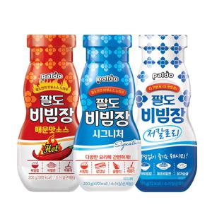 비빔장 3종 세트(시그니처200g 1개+매운맛 200g 1개+저칼로리 185g 1개)