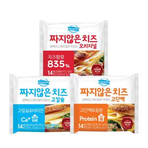 덴마크 짜지않은치즈(오리지널/고칼슘/고단백) 3종 252g*4개