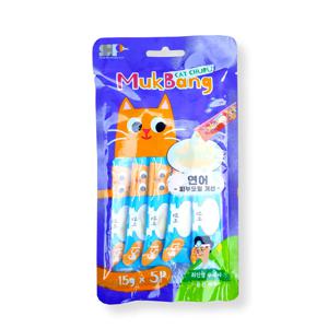 먹방 짜먹는 고양이 기능성간식 (15gX5ea) 연어