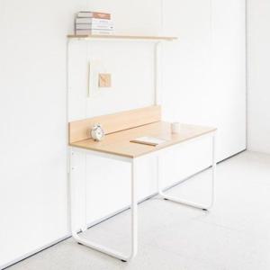 DIY 2단 보조선반형 두꺼운상판 입식 컴퓨터 책상(120cm 2색) 중고등학생