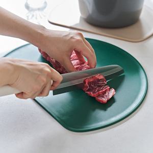 디엣지 듀얼핏 TPU 반달도마 이유식 항균도마 단품 (대)