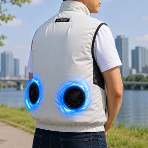 쿨릿 선풍기 조끼+10000mAh 보조배터리 얼음조끼 쿨링 냉풍