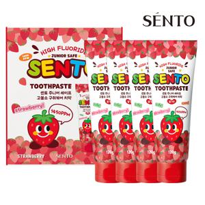 주니어 세이프 구취케어 어린이 치약 딸기향 120g*4개입