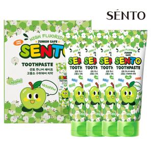 주니어 세이프 구취케어 어린이 치약 사과향 120g*4개입