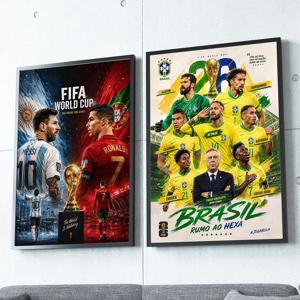 2026 월드컵 포스터 북중미 호날두 메시 네이마르 음바페 축구선수 액자