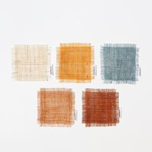 천연염색 삼베 모시 코스터, 잔받침 (5 colors)