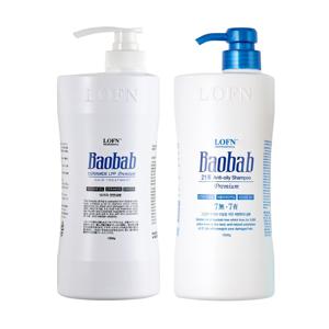 바오밥 세라마이드 LPP 국민 트리트먼트 1000ml+지성샴푸 1000ml