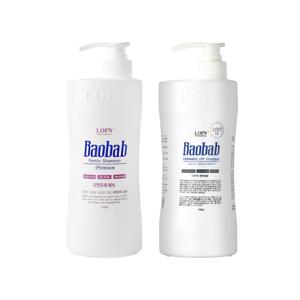 바오밥 세라마이드 LPP 트리트먼트 1000g+바오밥 패밀리 샴푸 1000ml