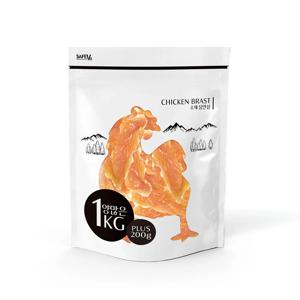 강아지 애용량 양많은1.2KG 수제 닭안심 육포