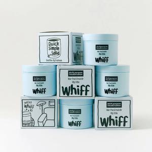 탈취제 Whiff 고체 옷장 거실 침구 원룸 아쿠아 글래셔 블루향 300g 4개