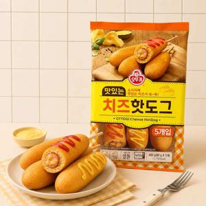오뚜기 맛있는 치즈 핫도그 400g 2개