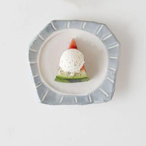 썸머 케이크 찬기 앞접시 반찬 그릇 디저트 접시 16cm