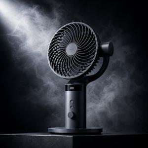 윈드스핀 듀얼모션 탁상용 선풍기 저소음 캠핑선풍기 FH283 어비스그레이