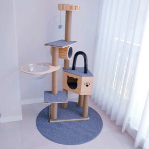원목 캣타워 캣폴 우주선 투명 해먹 DIY 박스