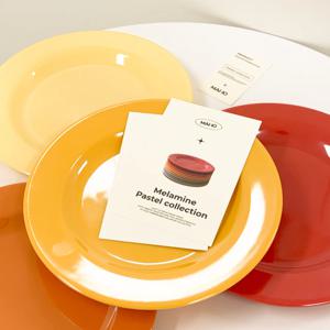 파스텔 멜라민 디너 접시(240파이) x 4pcs