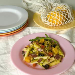 파스텔 멜라민 디너 접시(240파이) x 2pcs