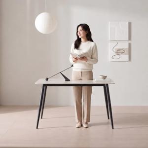 델리스 1250 연그레이 포세린 통 세라믹 식탁 테이블 단품