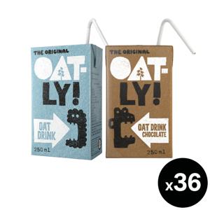 오틀리 오트 드링크 미니 오리지날&초코 250ml 각18개씩 36개