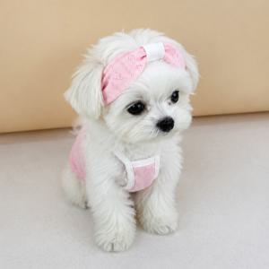강아지 고양이 여름패션 캔디 나시/헤어밴드, 4colors