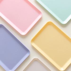 파스텔 멜라민 쟁반 4호(333x235mm) x 3pcs