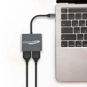 4K 60HZ 알루미늄바디 듀얼 HDMI 출력 모니터2개연결 AP-TC21DH