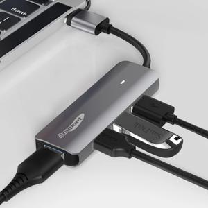 4IN2 알루미늄바디 C타입허브 USB3.0 HUB COMBO AP-TC41UH