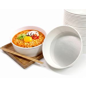 국산 한강라면 종이용기 1600ml 라면그릇 일회용용기 50개입
