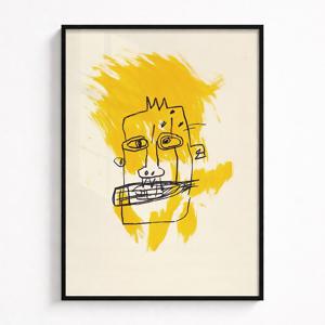 장미쉘바스키아 대형 포스터 액자 감성 인테리어 거실 그림 명화 Collision 7R-31