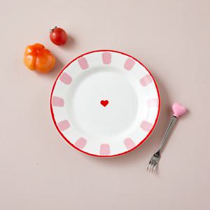 멜팅하트 원형 디너 플레이트 D20 핑크