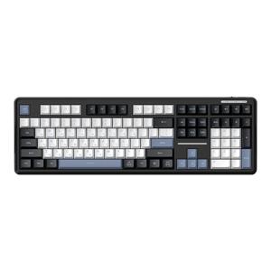 Archon AK22 OSCAFE 유선 저소음 사무용 멤브레인 키보드, 블루블랙