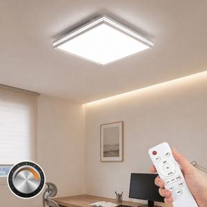 LED 루안 디밍 리모컨 방등 50W 밝기조절 주광색 주백색 국내제조 거실 안방 아이방