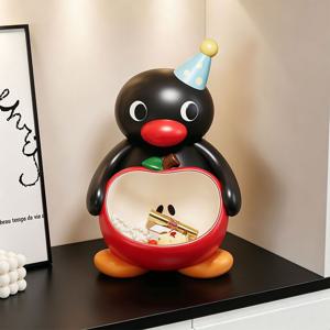 [해외] 귀여운 pingu 사과 오브제 트레이 악세사리보관함 인테리어 소품