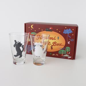 glass set 흑백 고양이 / 강아지 유리컵 세트 (2P / 선물포장)