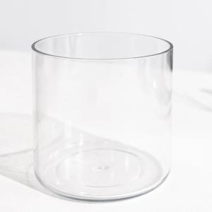 PET 원형 원통 화분 실린더 화병 15x15cm 조화꽃 전용 꽃병 투명