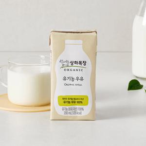 (행사)상하목장 유기농 멸균 우유 백색 200ml 24팩