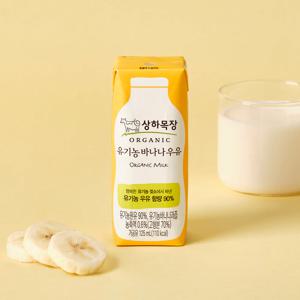 (행사)상하목장 유기농 멸균 우유 바나나 125ml 24팩