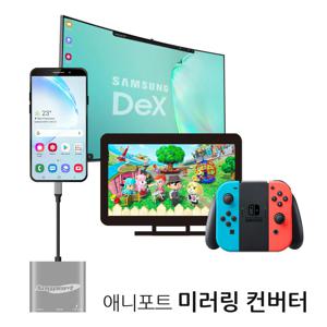 MHL TYPE C 멀티포트 미러링컨버터 OTT 완벽호환 AP-TC31PH