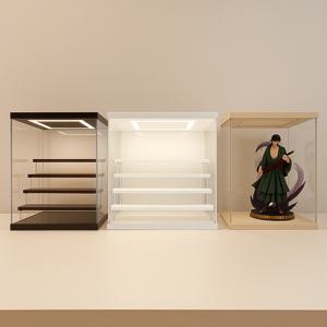 LED 피규어 보관함 3단 4단 진열장 장식장 조명 케이스