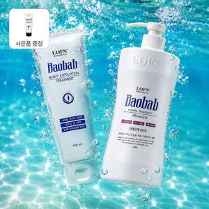 바오밥 패밀리샴푸 1000ml + 두피 각질 케어 스케일링 젤 150ml