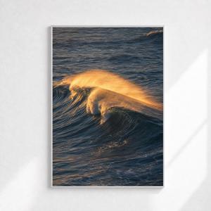 바다 물결 해변 윤슬 인테리어 포스터 액자 : 01 Golden Wave
