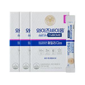 마이크로바이옴 프로바이오틱스 패밀리 디(D) 유산균 30포 x3개(3개월분)