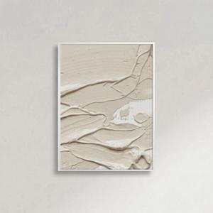 예쁜 그림 액자 유화 입체 텍스쳐 아이보리 집들이 선물