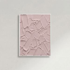 예쁜 그림 액자 유화 입체 텍스쳐 인디핑크 집들이 선물