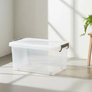 국산 플라스틱 리빙박스 45L 옷 수납함 정리함 보관함 대용량