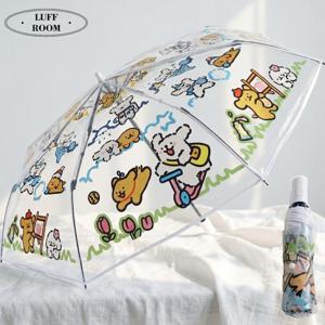 귀엽고 튼튼한 자동 3단 투명 우산