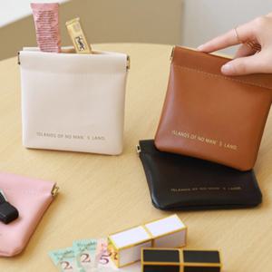 미니 가죽 담배 케이스 파우치 가방 악세사리 이어폰 보관 2size 4color